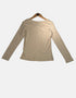 Classic Beige Long-Sleeve Top